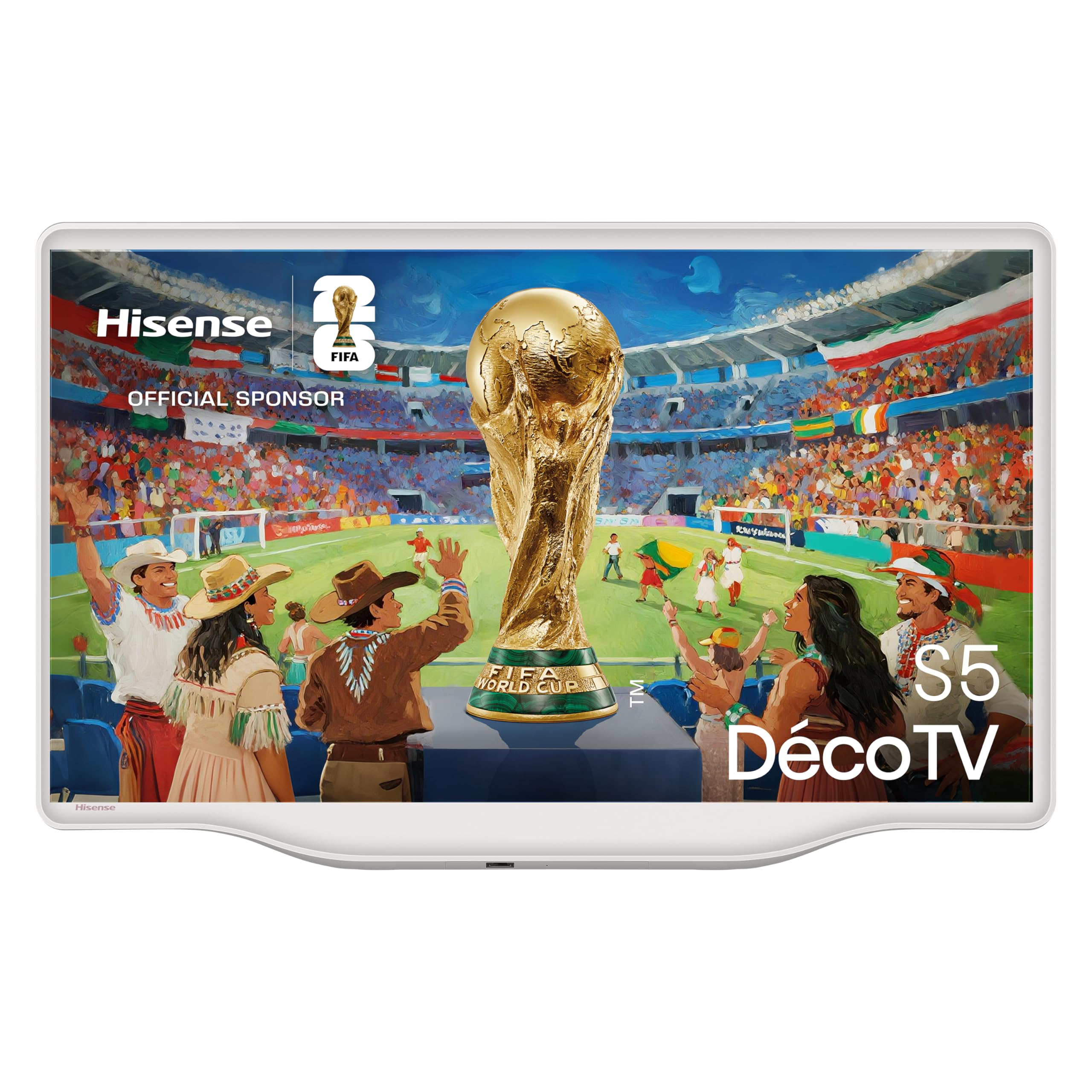 Hisense 32S5Q - Hi-QLED Smart TV 32 Pulgadas, Lifestyle TV, Diseño Artístico, Gallery Color, Dolby Atmos, Diseño Versátil, Modo Arte, Peana Moderna, Share to TV