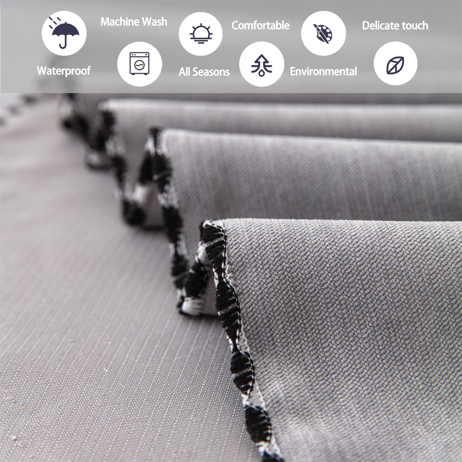 Housse De Canapé 4/3/2/1 Places Serviette De Canapé Imperméables Couvre Canape Anti-poussière Lavable Housse De Protection pour Enfants Chien Animaux (Gris,180 * 230cm)