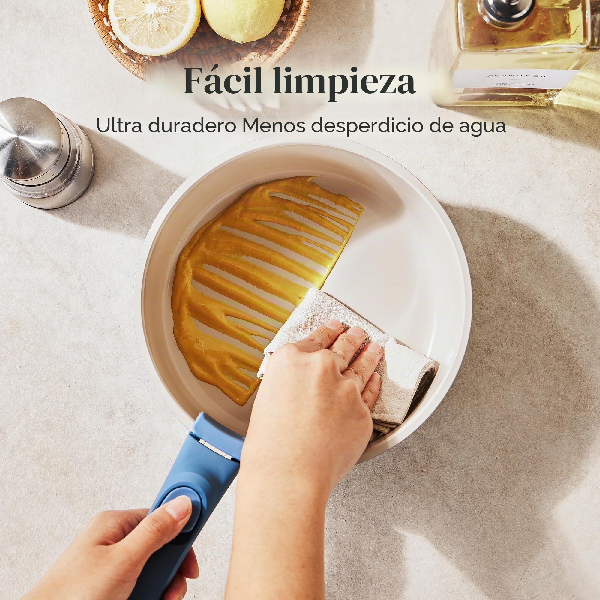 RedChef juego de 3 olla con mango desmontable (16, 18, 20 cm) - antiadherente, sin PFOA, apto para inducción, lavable en lavavajillas y horno