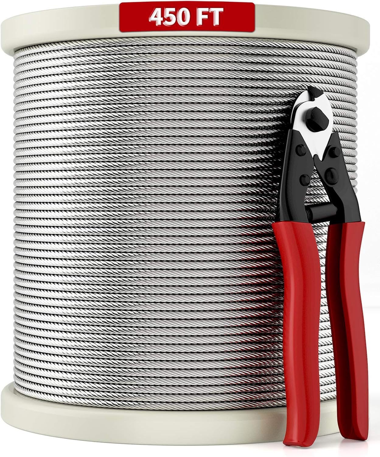 1/8 Stainless Steel Cable 450Ft, T316 Deck Cable Railing, 1/8 Wire Rope