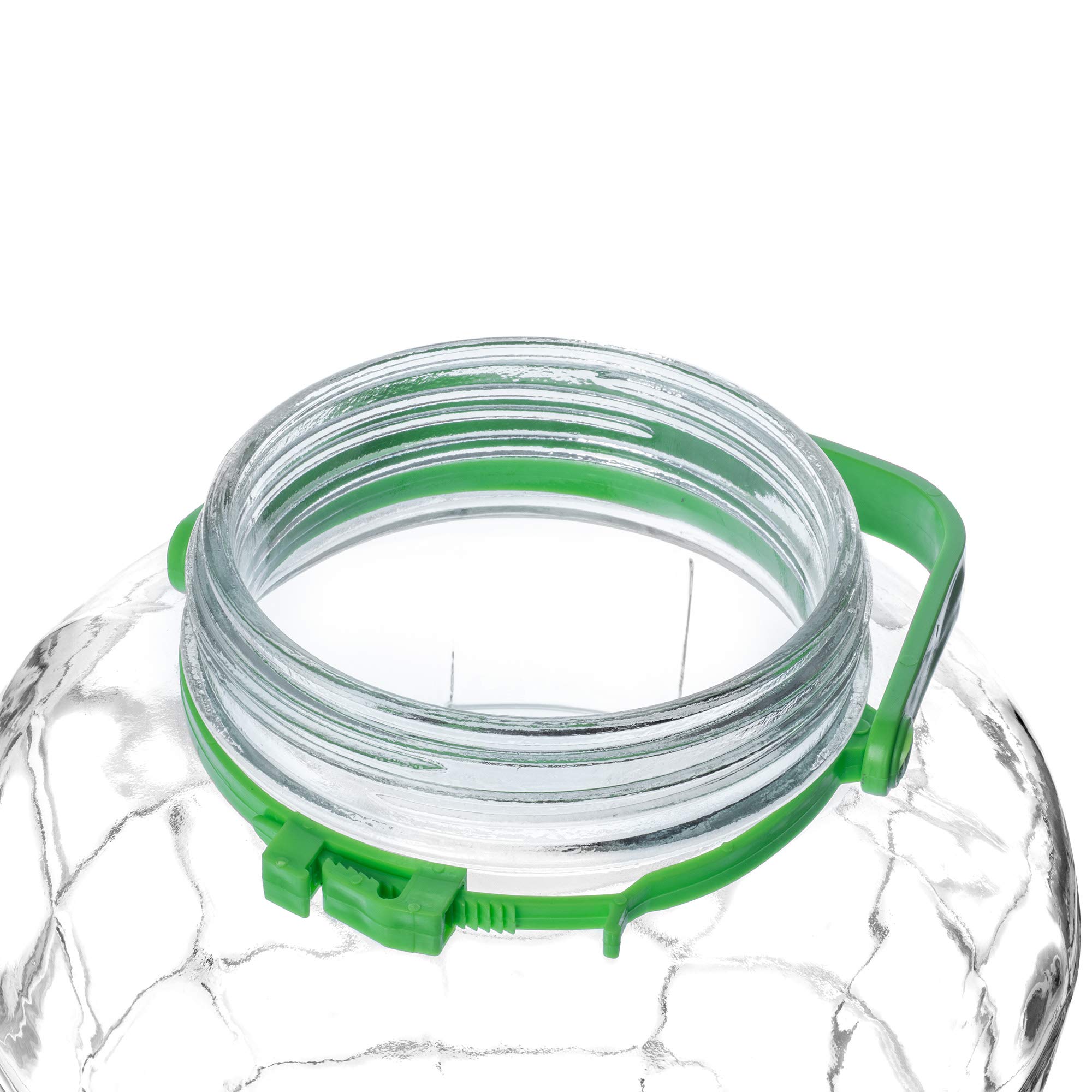 KADAX Grand Bocal de Fermentation en Verre, Récipient de Conservation avec Couvercle Hermétique, Idéal pour la Préparation de Cornichons et Choucroute (8 L)