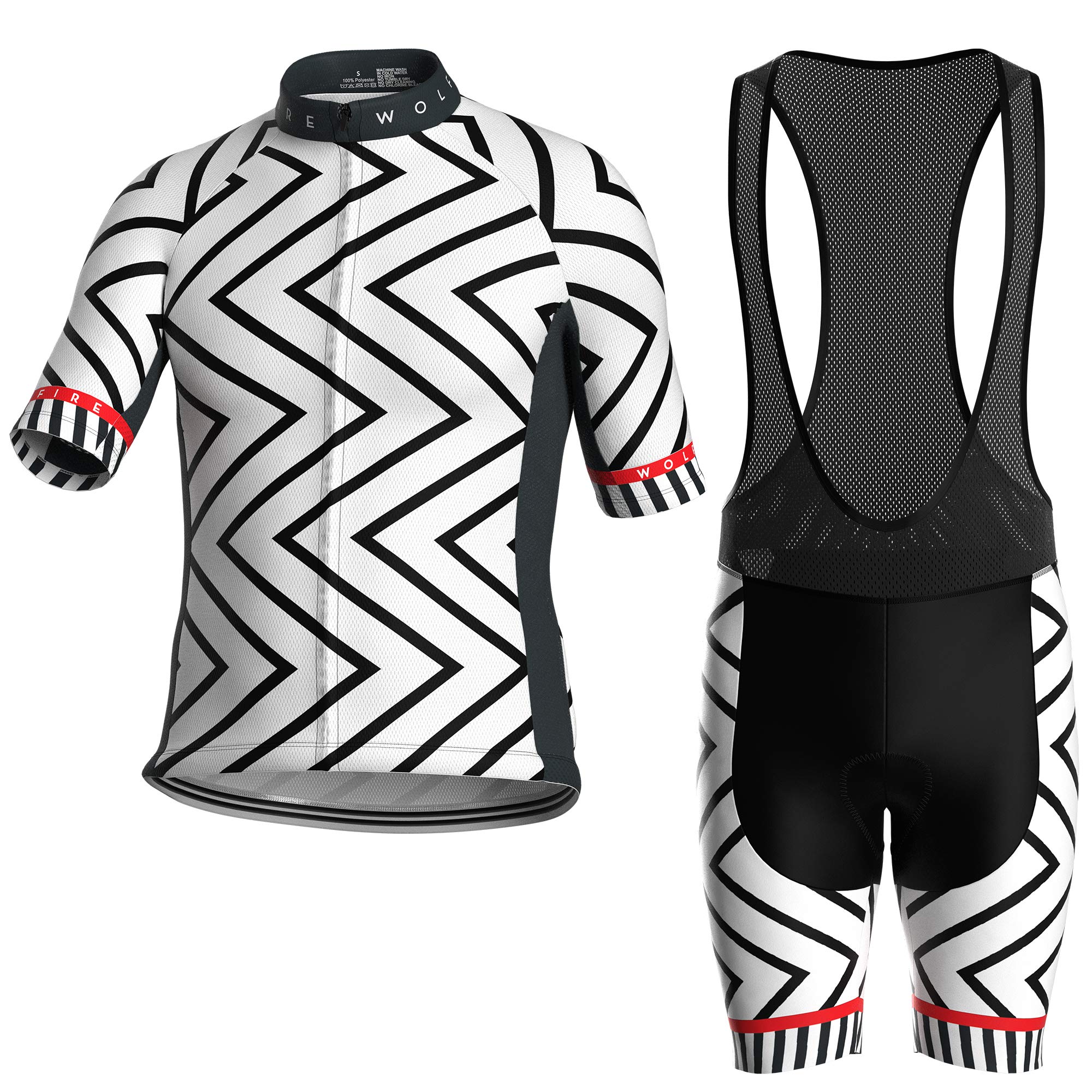 Tenue Cycliste Homme. avec Gel Pad 20D, bavette rembourrée, Tenue Velo Homme Cycliste, Tenue VTT Homme, Maillot Cyclisme Homme avec Cuissard Velo Homme Cycliste