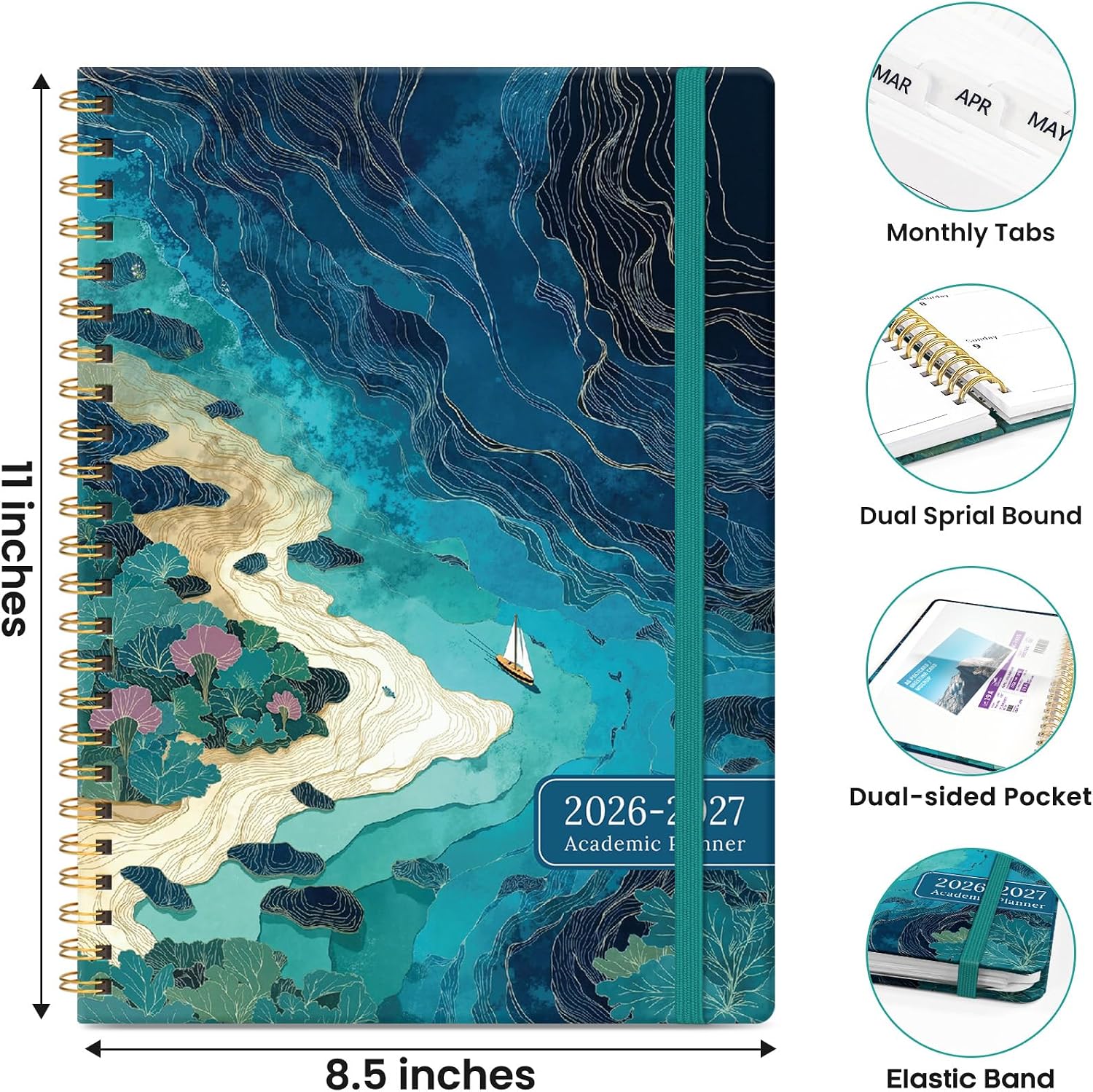 ZOTIA Planner 2026-2027 Weekly & Monthly Calendar Planner Jul 2026-Jun 2027 image 4