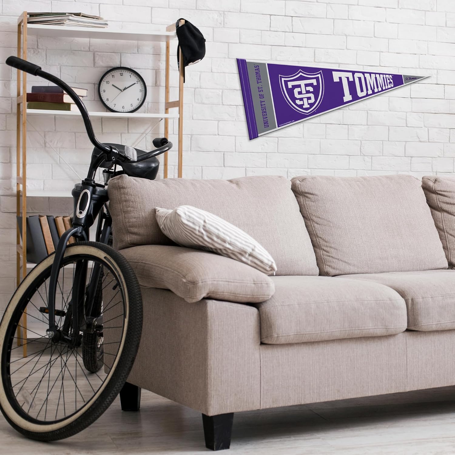 Rico Industries NCAA St. Thomas (MN) Tommies 12" x 30" Felt Wall Décor Pennant - Great for Home/Bed Room/Man Cave Décor - Image 3