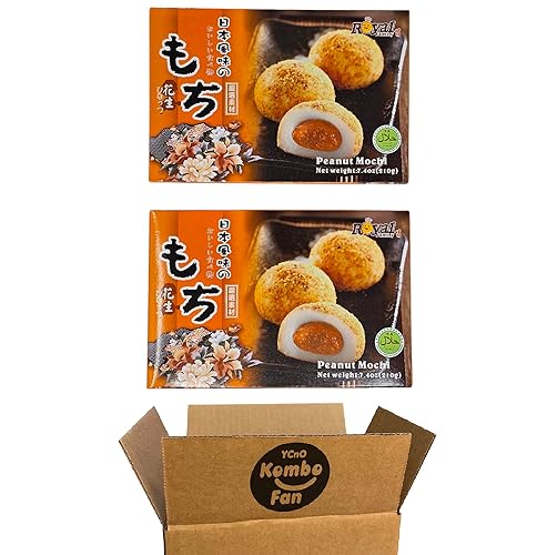 Royal Family Japanese Daifuku Peanut Mochi - 7.4 onzas 7.41 oz (paquete de 2)