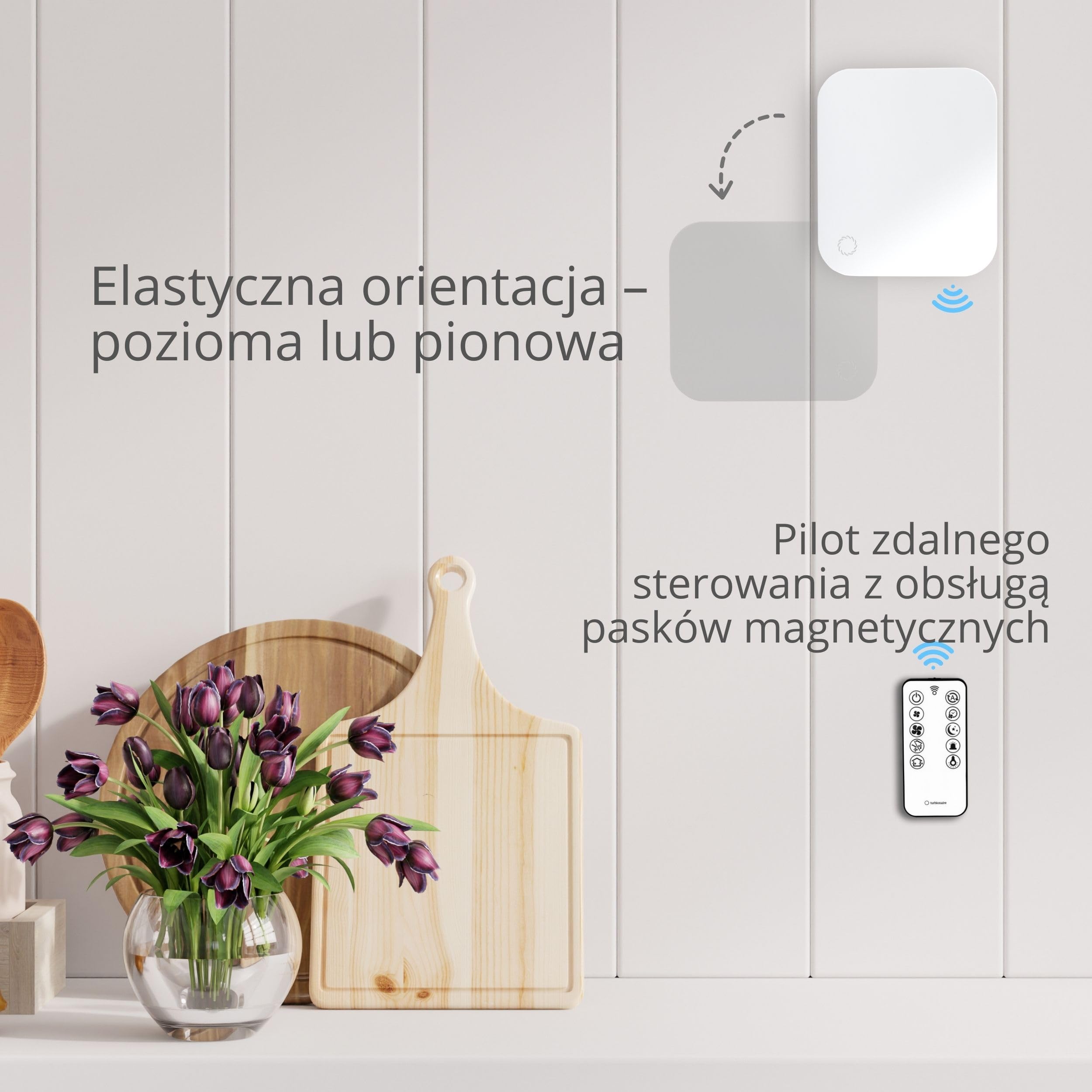 Turbionaire Trend Hrv – Zdecentralizowana Wentylacja Z Odzyskiem Ciepła, Czujnik Wilgotności, Pilot, Timer, 8 Prędkości, Silnik Dc Bezszczotkowy, Ø100 Mm, Gwarancja 3 Lata.
