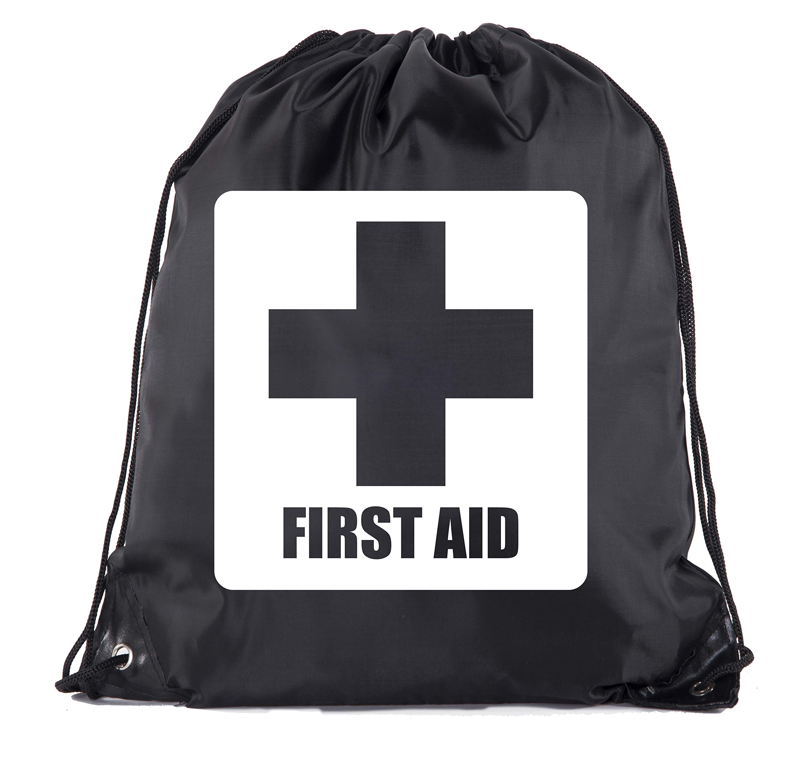 Mato &amp; Hash First Aid Backpack Drawstring Medical Bag for Emergencies or Epi Pen &amp; Medicine - 3PK Black CA2500FirstAid S4