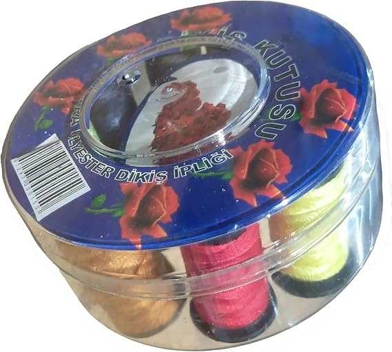 Promotional Sewing Set, 48 Pieces, Scissors, Needle, Thread, Tape Cloth and Sewing Supplies (Green)