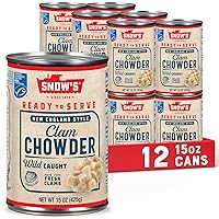 Vista 14 de Snow's Manhattan Clam Chowder, lata de 15 oz - 11g de proteína por porción - Receta auténtica al estilo Manhattan lista para servir