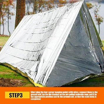 Emergencys Foil Blanket, Survival Thermal Blankets, Lightweight