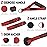 WALITO Resistance Bands Set - Exercise Bands with Handles, Door Anchor, Legs Ankle Straps, for Heavy Resistance Training, Physical Therapy, Muscle Training, Yoga, Home Workouts, Gym (Red 200Lbs)