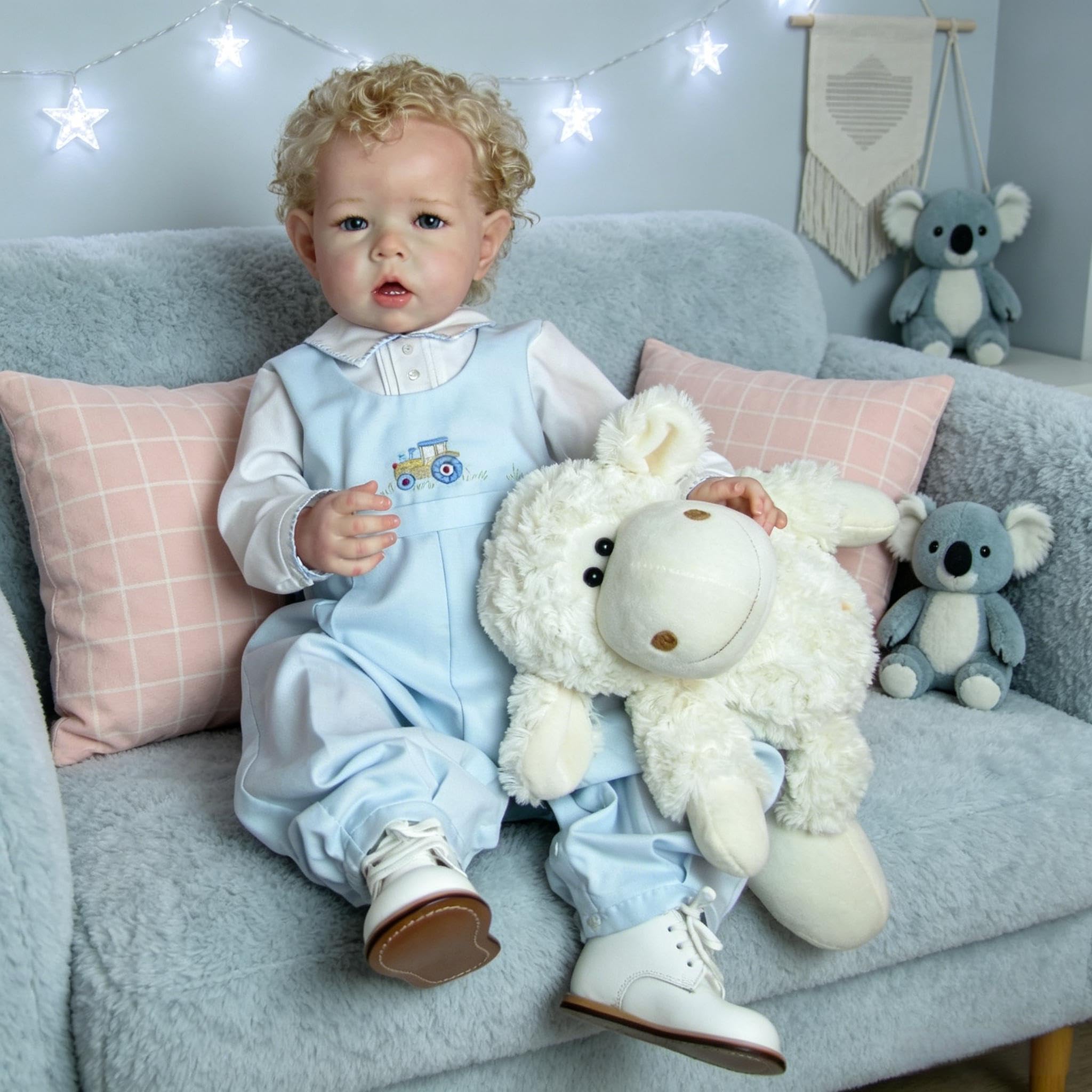 RXDOLL Realistyczne lalki Reborn Baby Dolls Vinyl Boy 50 cm realistyczne lalki noworodka maluch prawdziwe życie Reborn lalka anatomicznie poprawne lalki dla niemowląt, które wyglądają jak prawdziwe