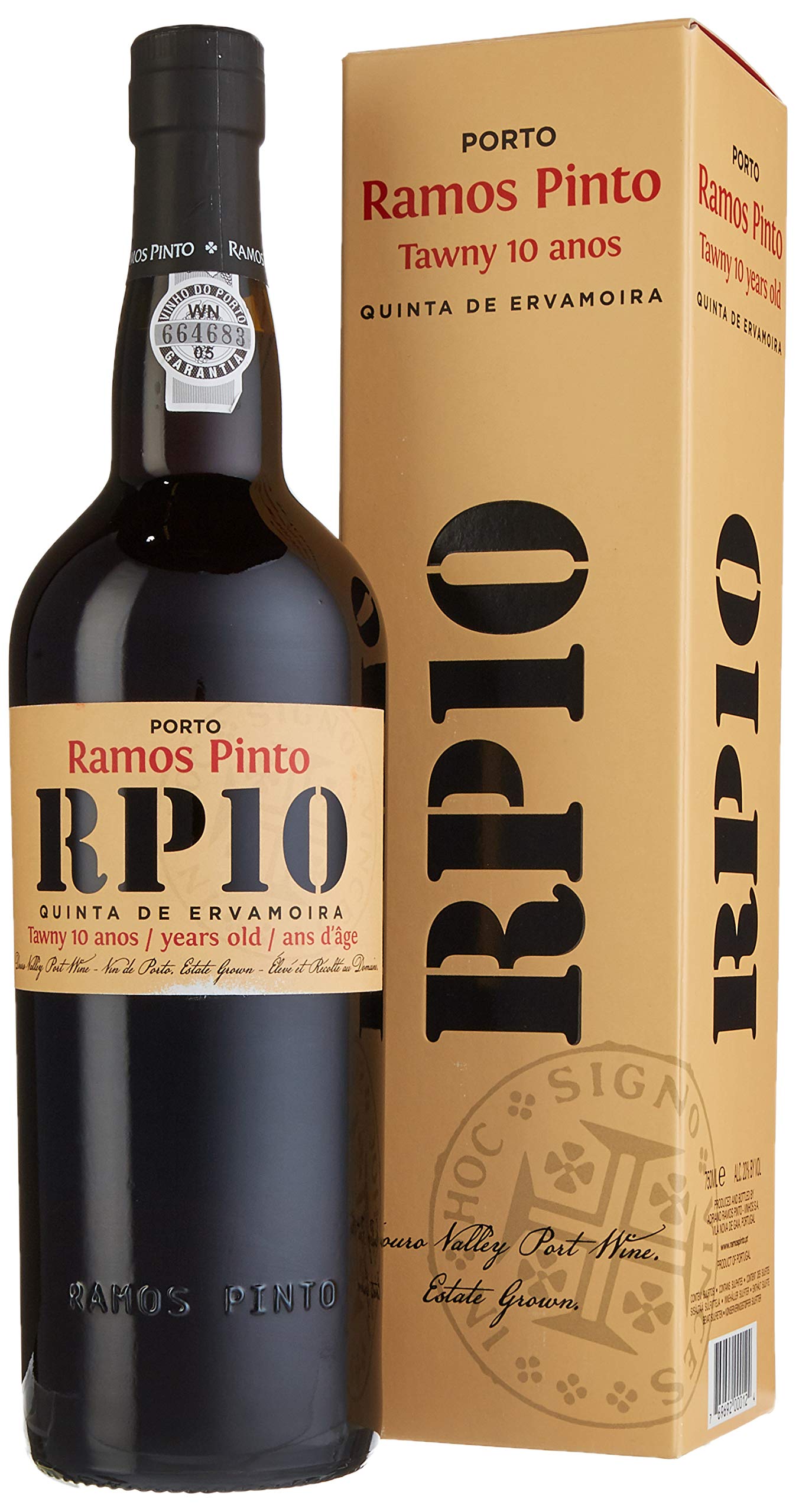 Ramos Pinto RP 10 Tawny Quinta da Ervamoira 10 Years Portwein (1 x 0.75 l)