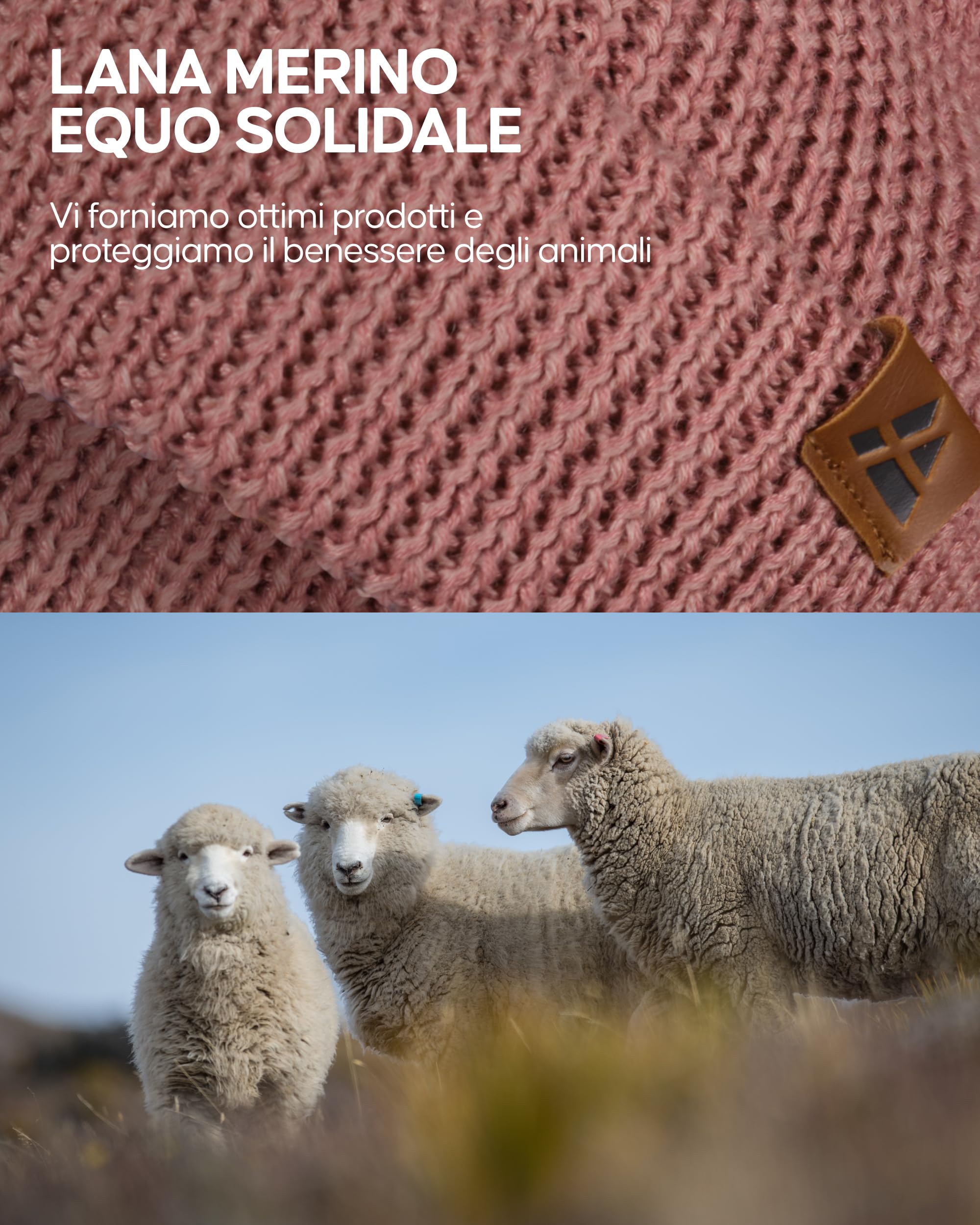 DANISH ENDURANCE Cappello Lana Merino, Berretto Uomo Donna Invernale, Beanie in Maglia Termica