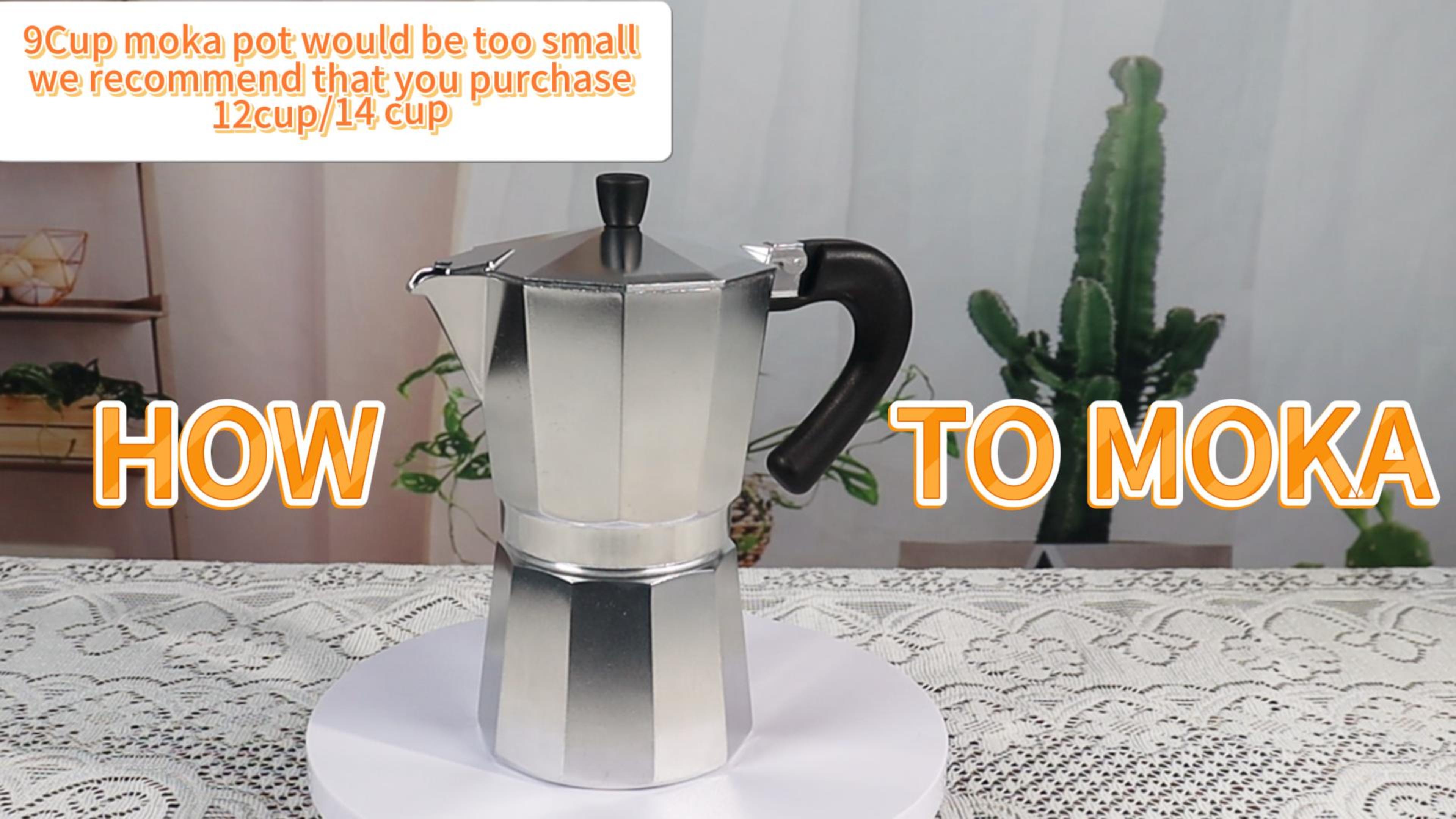 Amazon.com: DITOSH 9 Cup Aluminum Espresso Stovetop Moka Pot