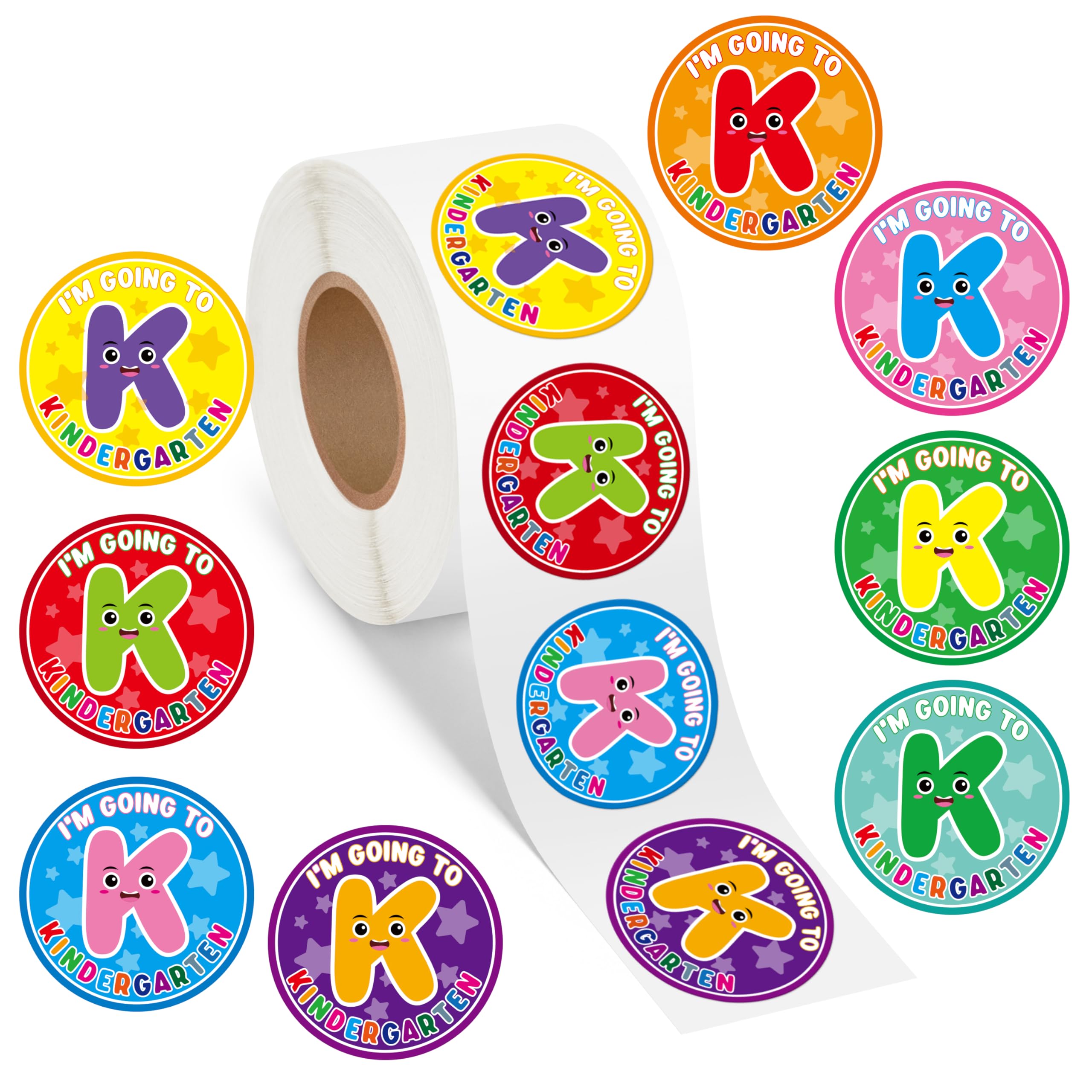 Preschool Graduation Stickers for Kids - 1000Pcs Class of 2025 Pre-K Graduation Label Stickers I'm Going to Kindergarten Gift Tags for Preschool Gift