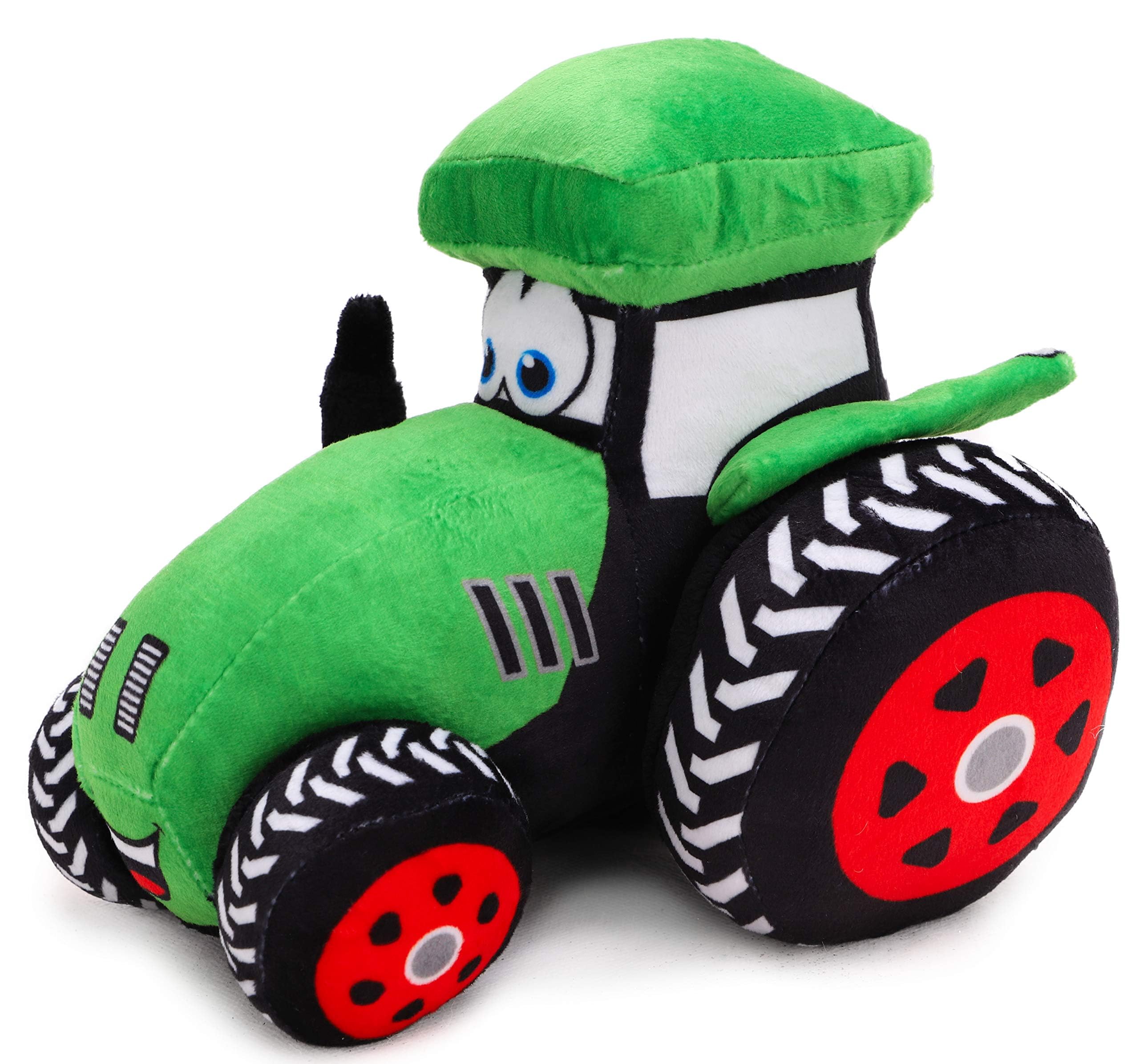 21cm (8 Inch) Plush Farm Tractor - Boys & Girls Bedroom Decoration (Green)