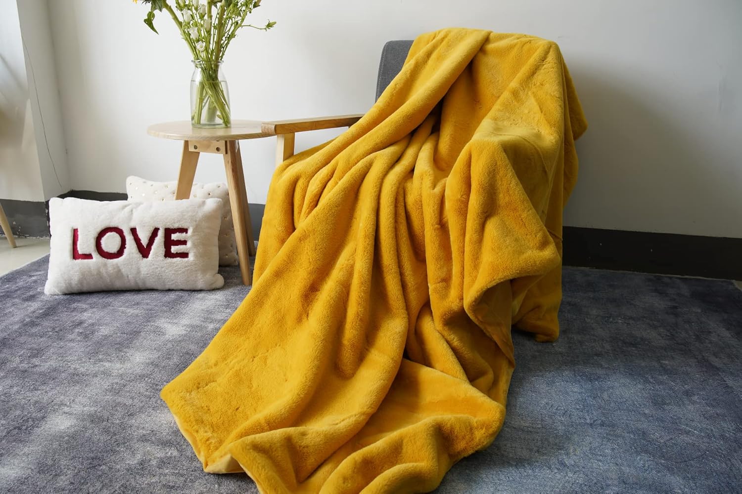 Super Soft Blanket Rabbit Faux Fur Throws Everlasting Comfort Fuzzy