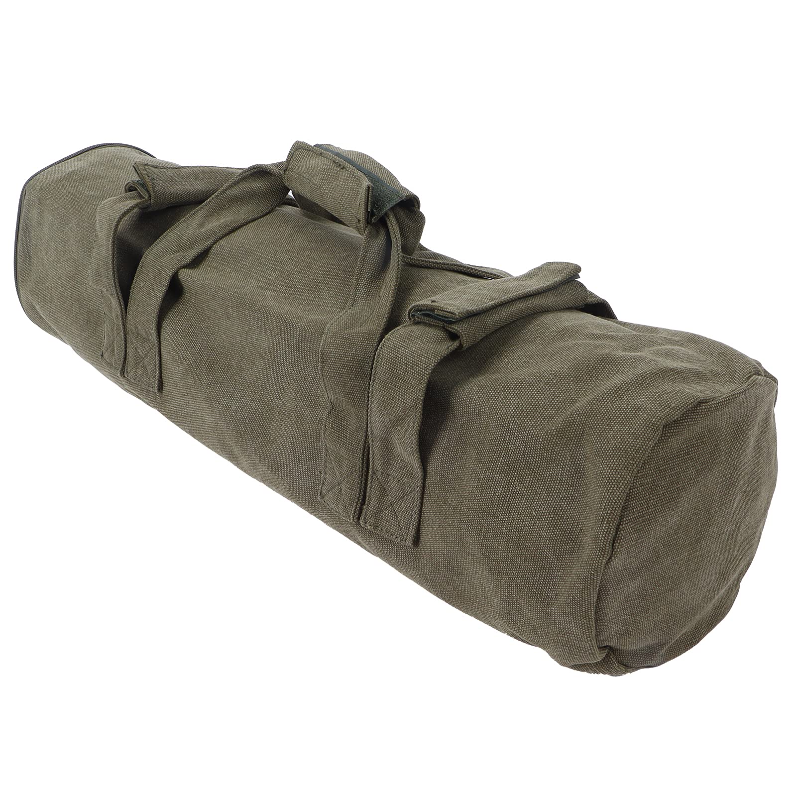Adjustable Fitness Sandbag, Leaking‑Proof Multi-Purpose Large-Capacity Canvas Material Sandbags Waterproof Heavy Duty for Canopy Tent for Exercise(Army Green)-image-39