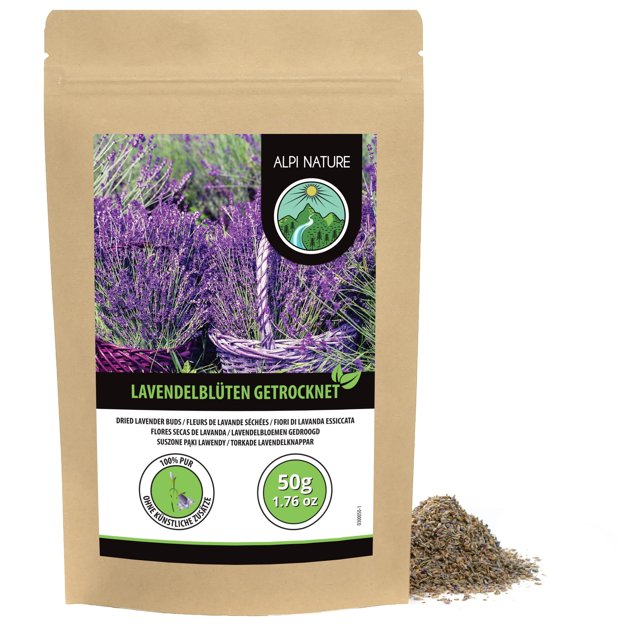 Lavender Tea 50g 1.8 oz, Dried Flowers and Buds, Lavender Loose Blossom Tea