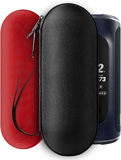 SARLAR Hard Carrying Case Compatible with Beats Pill Speaker 2024 Version and Blue Tees Golf Player+ GPS Speaker, Lightweight and Portable Protection for Travel, Equipped with Carabiner Clip, Black