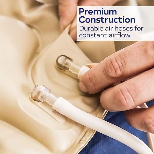 Miniatura 4 de Almohadilla de colchón de presión de aire alterna prémium para cama médica o estándar dolor de presión y alivio de úlceras por presión incluye bomba