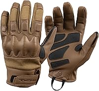 Magpul Breach Tactical Gloves 2.0 - D30 Knuckle Protection, Fire-Resistant Nomex, Goatskin Leather Coyote Large