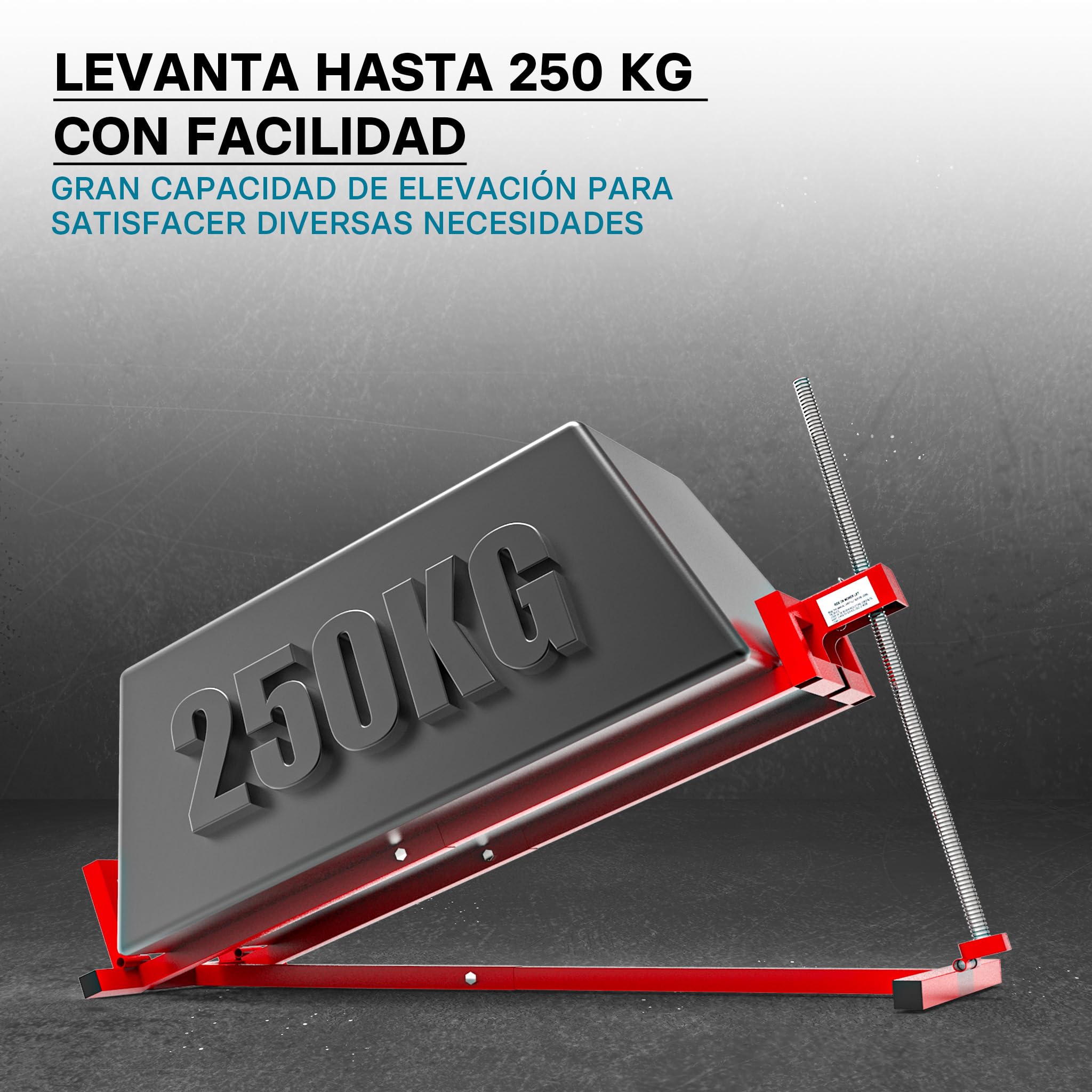 Dispositivo Elevador con Adaptador cortacésped Quad Tractor pequeño máx. 250 kg inclinación máx. 35°