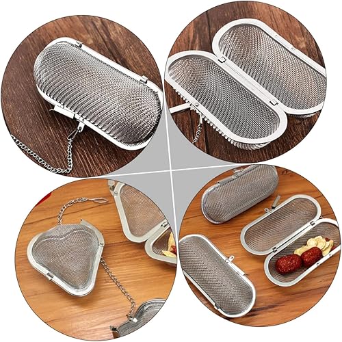 Miniatura 5 de Cabilock Bola de condimento de acero inoxidable, infusor de té de malla metálica, infusor de bola de té, infusor de té de acero inoxidable, bola de