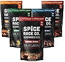 Spice Rack Co BBQ Seasonings And Rubs - Smoking & Grilling Spices and Seasonings Sets, BBQ Accessories & Smoker Accessories Gifts For Men, Unique Grilling Gifts For Men Who Have Everything (5pk)