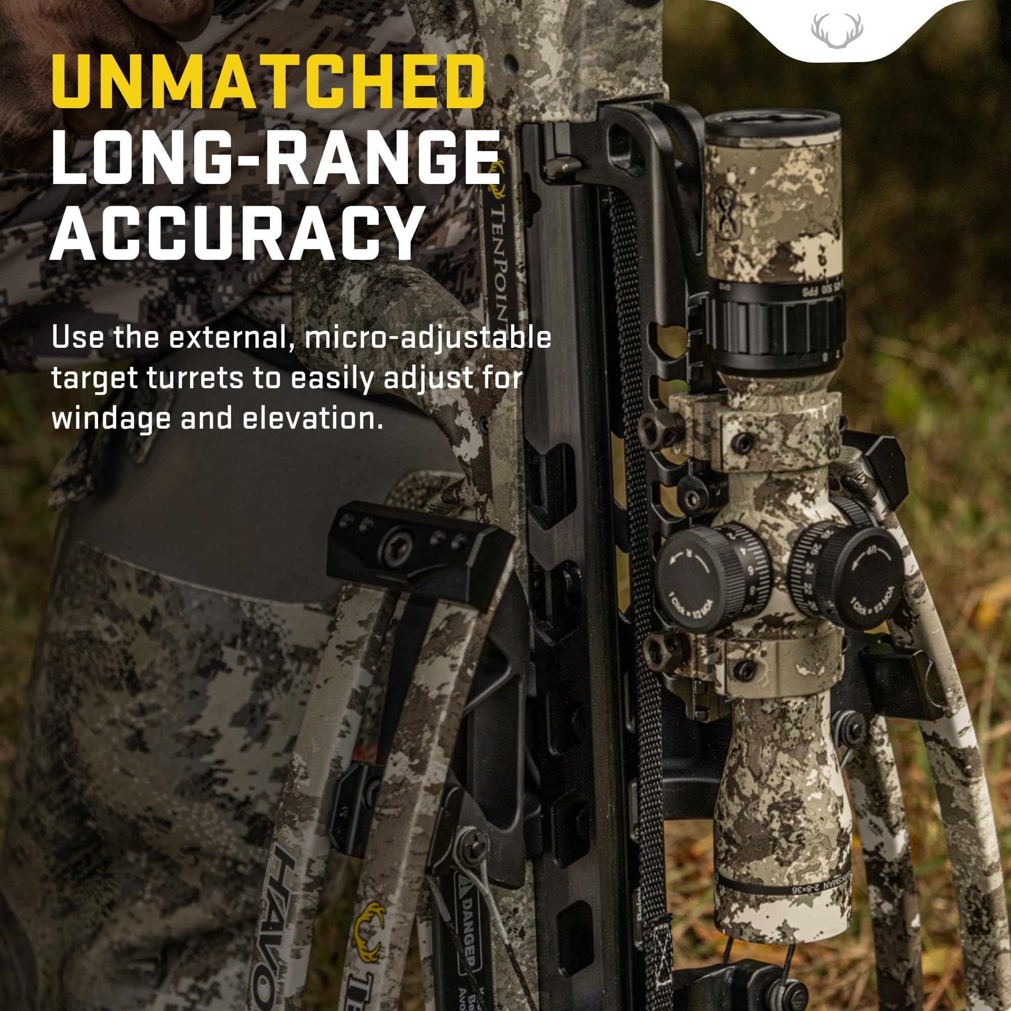 EVOX Marksman Elite Scope, Black Calibrated For 20 To