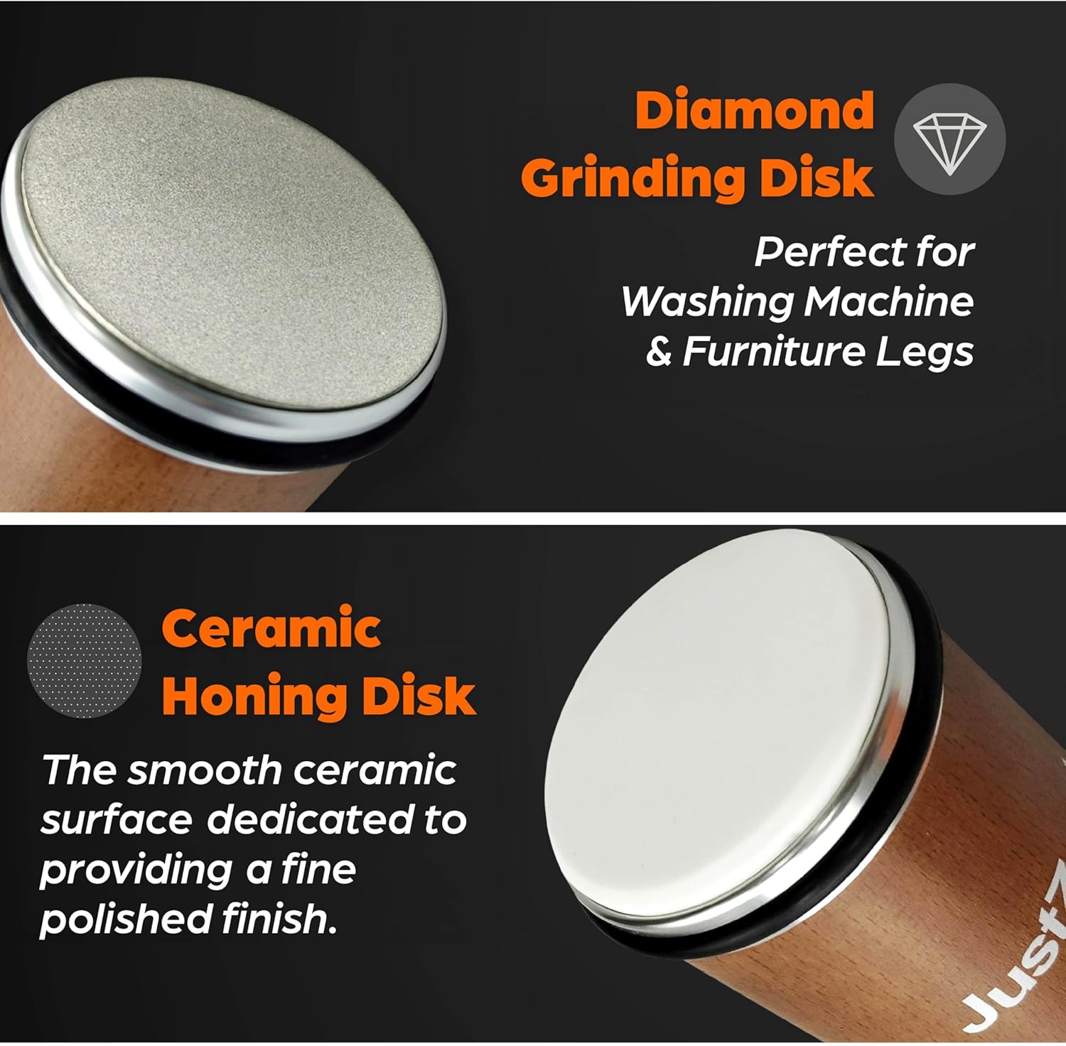 Rolling Knife Sharpener Kit – Premium Knife Sharpener Tool with Diamond and Ceramic Stones for All Steel Hardness, Adjustable Knife Sharpening Tool for 15 & 20 Degrees – Ideal for Kitchen Knives