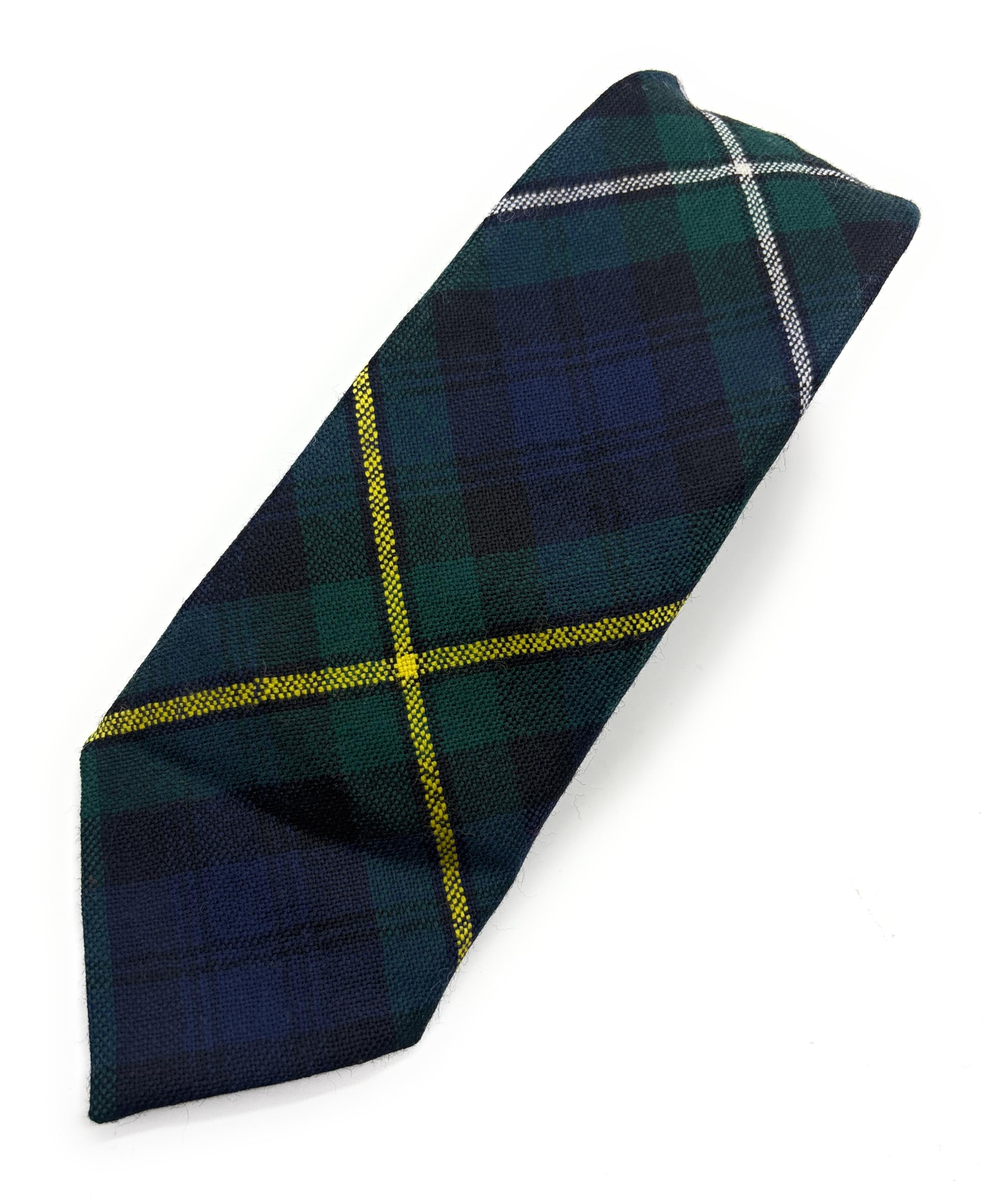 Pure Wool Scottish Tartan Necktie Available in Various Tartans - Made in Scotland (Campbell Argyll Modern)
