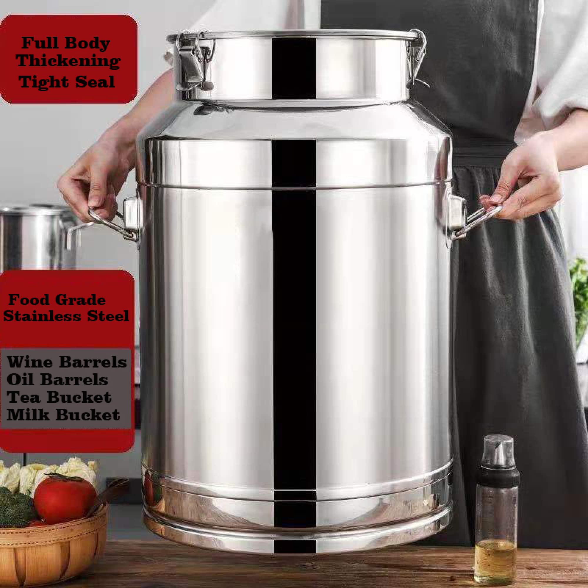 Bidon De Transport De Lait De Fere - 5L/9L/14L Bidon De Baratte à Lait