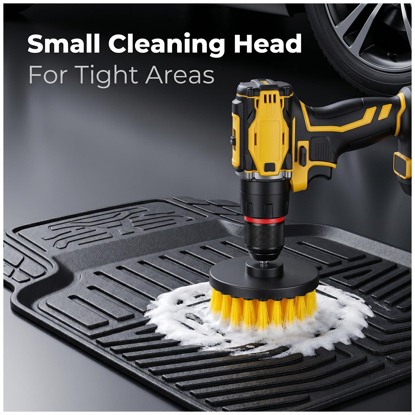 10 pezzi accessori per trapano per la pulizia trapani spazzole set trapano scrub spazzola trapani spazzole per auto Detailing trapano spazzole Power Scrubber per superfici del bagno vasca