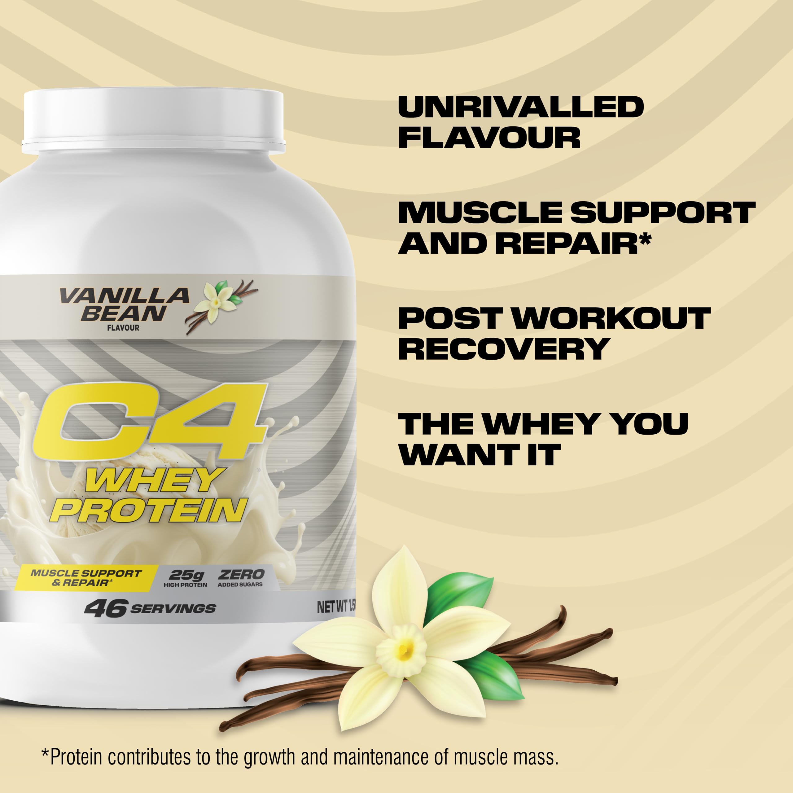 Cellucor | C4 Whey Protein (1600g) | Whey protéine | Whey plaisir & performance ! - Vanilla Bean