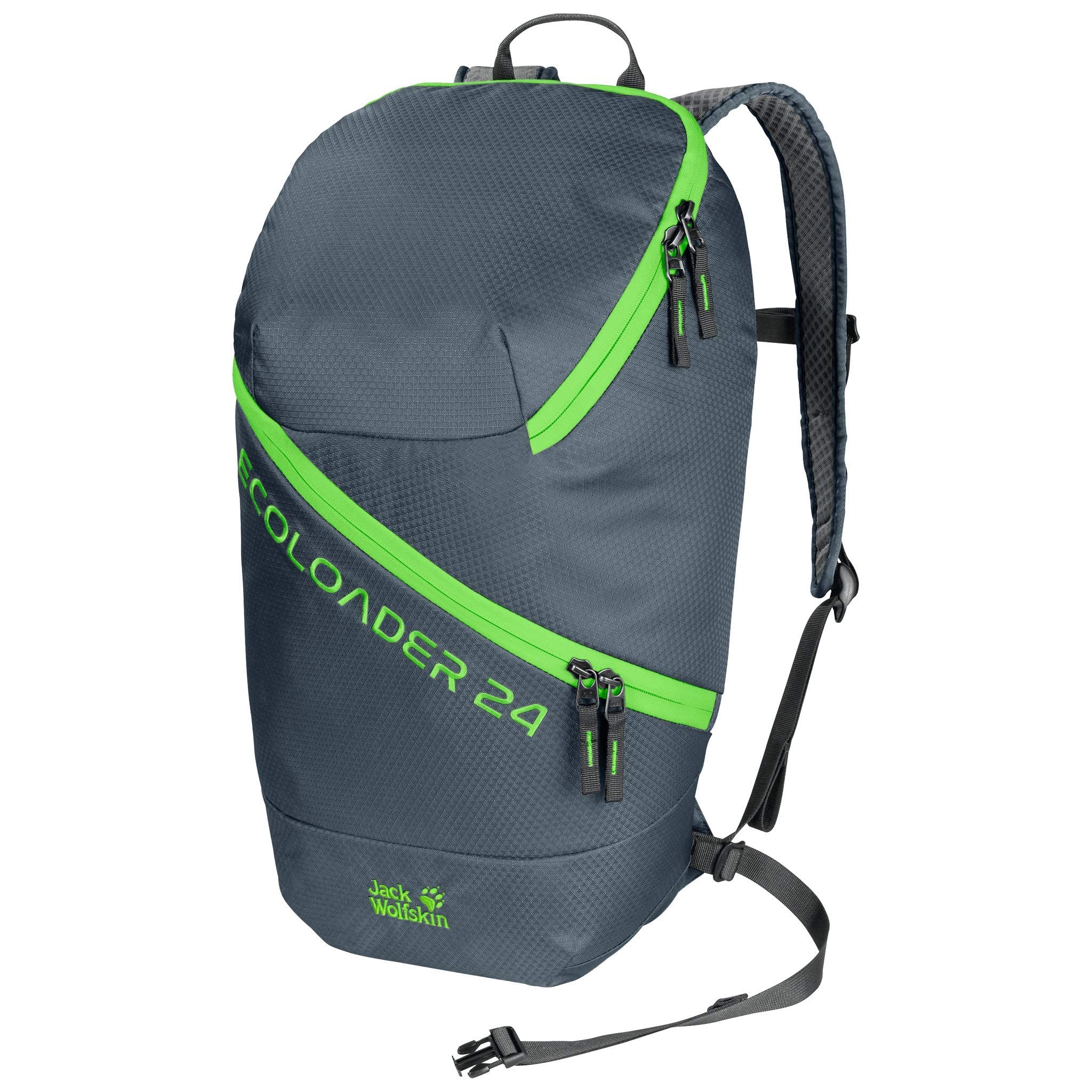 Jack Wolfskin Ecoloader 24 sac à dos storm grey avec ouverture zippée intégrale - 2