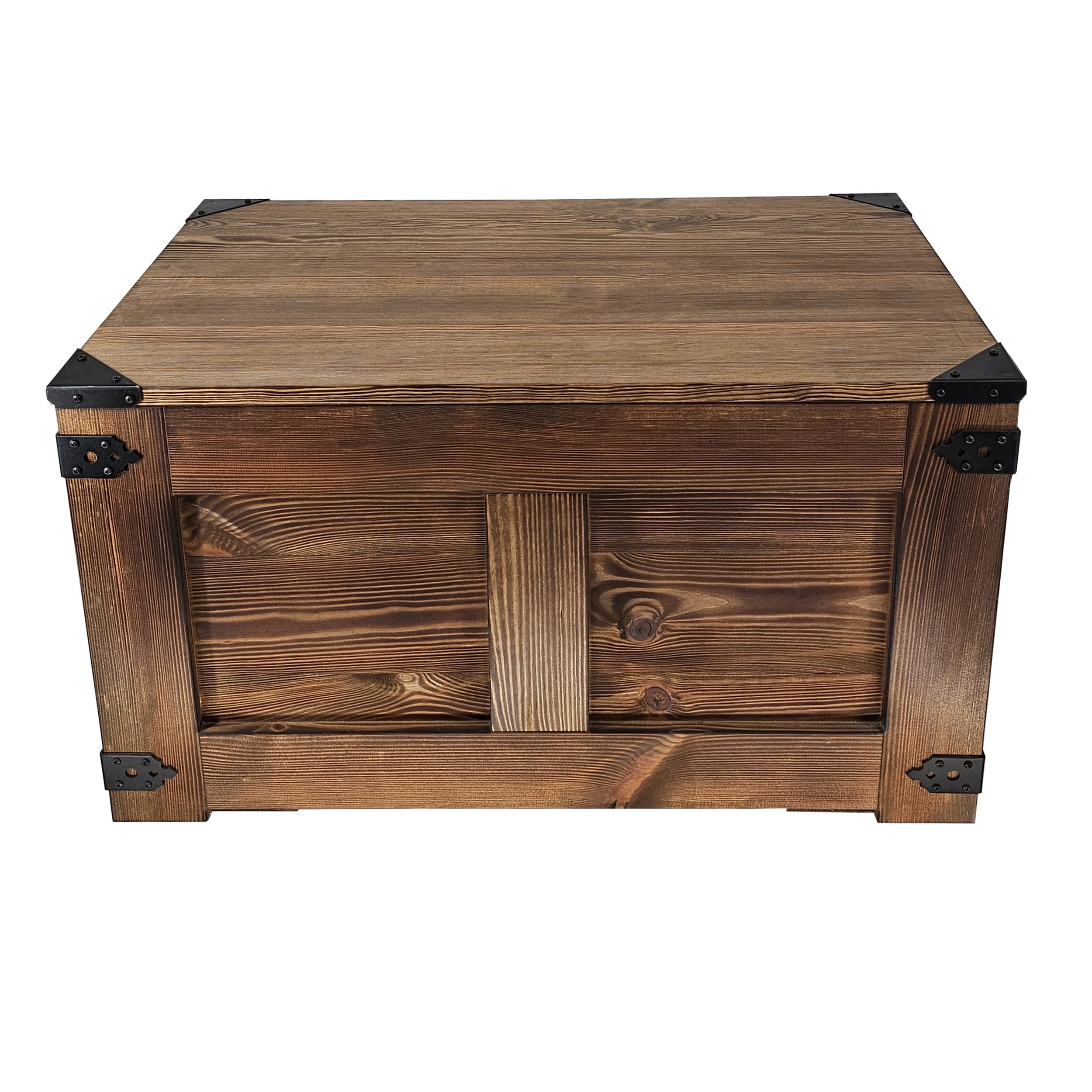 CREATIVE COOPER Table Basse, Boîte En Bois, Coffre Au Trésor, Boîte De Rangement, Table De Rangement, Table Basse, 77 X 49 X 45 Cm, Fabriquée à La Main, Huile De Bois écologique