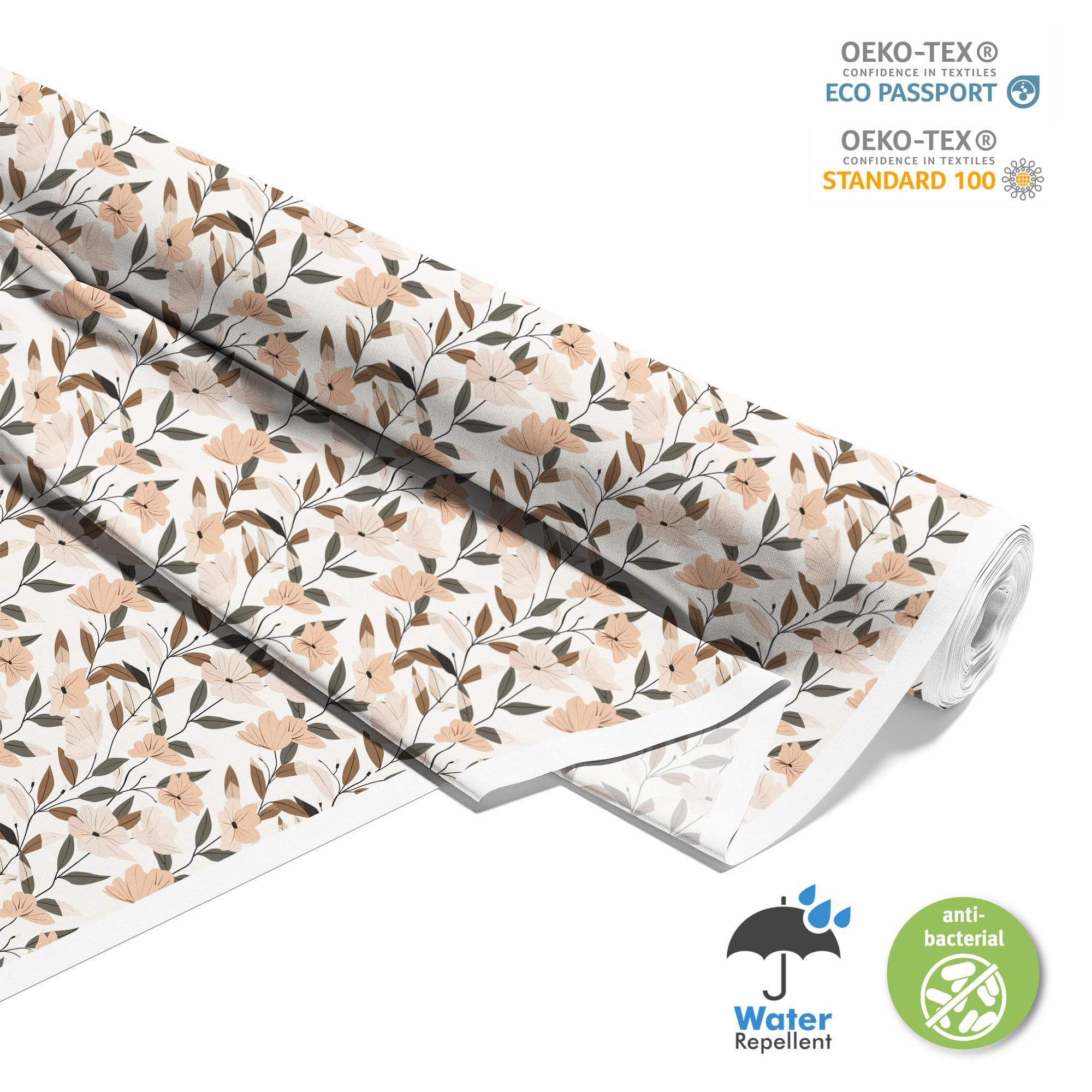 HEKO PANELS Stoff Oxford Wasserdichte Meterware Canvas-Stoff Polyester Stoff Zum Nähen Nähstoffe Dekostoffe Wasserabweisend Blickdicht Frau 5 Meter 155 x 500 cm