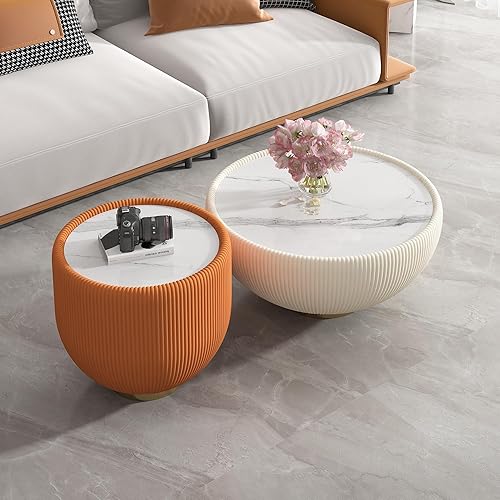 Miniatura 108 de Mesa de centro rústica marrón para sala de estar, mesas centrales rectangulares, moderna y elegante mesa de cóctel de madera para oficina en casa -