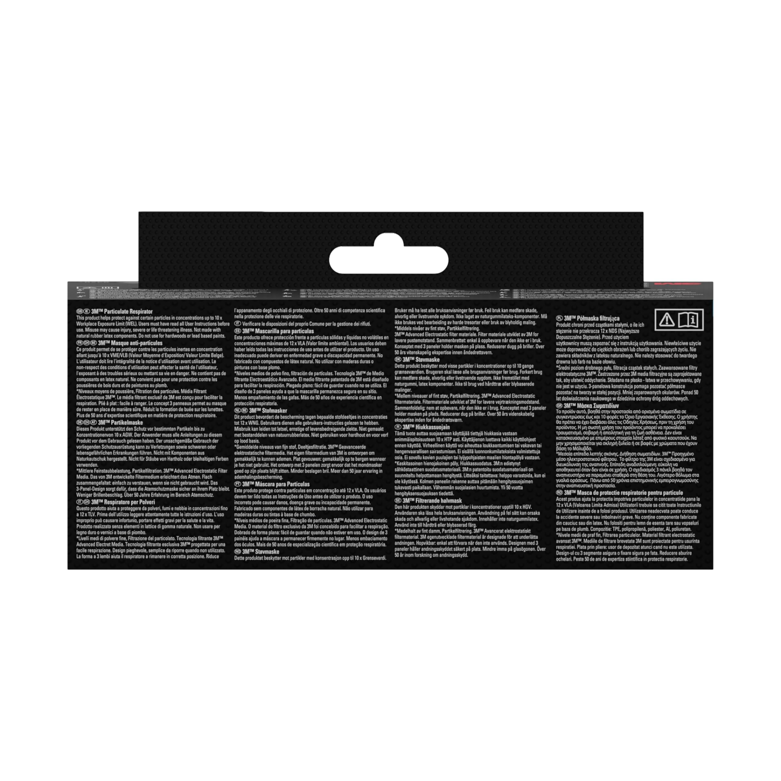 3M Particulate Maske für Dämmstoffe und Hartholz 8833C2, FFP3, Valved, Weiß, 2 pro Packung