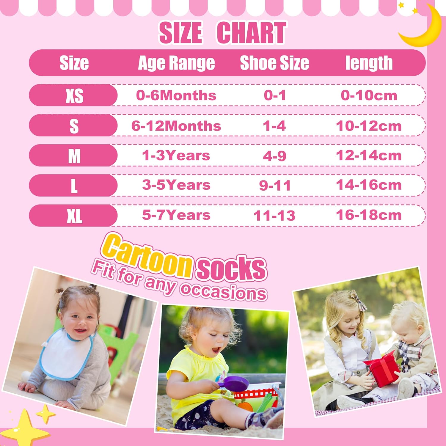 ELUTONG Toddler Socks with Grips Anti Slip Ankle Socks 12 Pairs for 1-7 Years Boys Girls Kids Infant Baby - Image 7