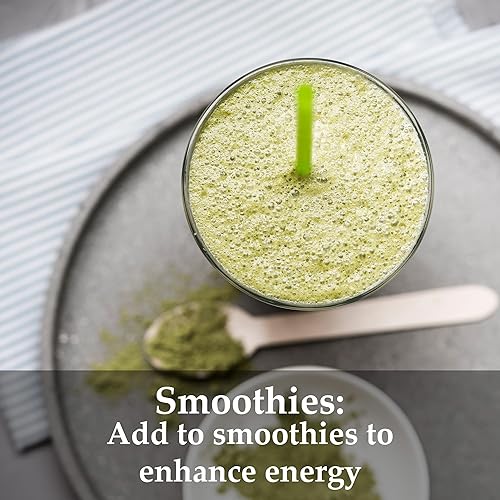 Miniatura 3 de minature Polvo de espirulina (Arthrospira Platensis)  Superalimento verde  para nutrición y apoyo diario  Sin OMG, sin gluten  8.01 oz