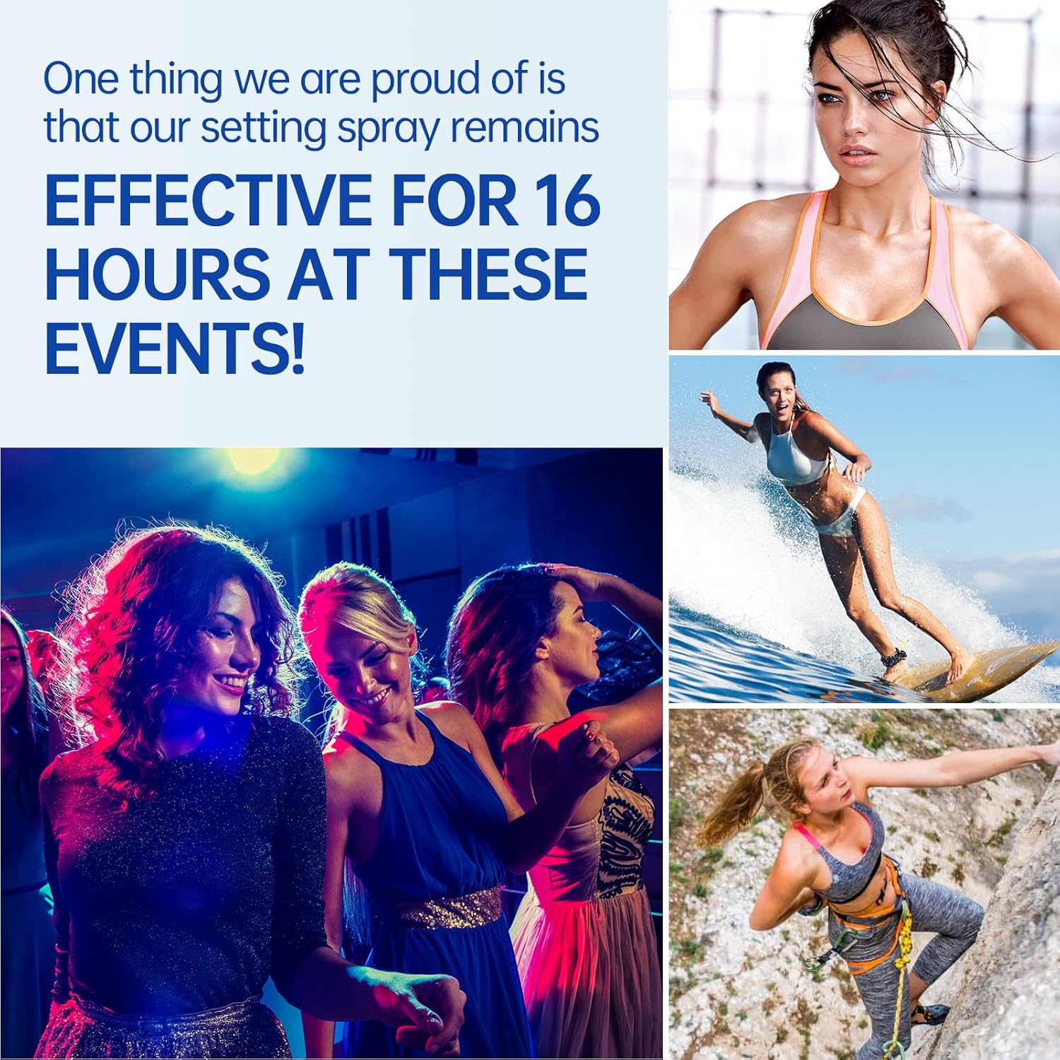 Powerful Makeup Setting Spray,Long Lasting Face Mist with Water proof & Sweat Proof, 360 Ultra-Fine Nano-Scale Nozzle Make It Non-Sticky & Non-Clogging Pores, Hyaluronic Acid Make Up Spry(4oz)