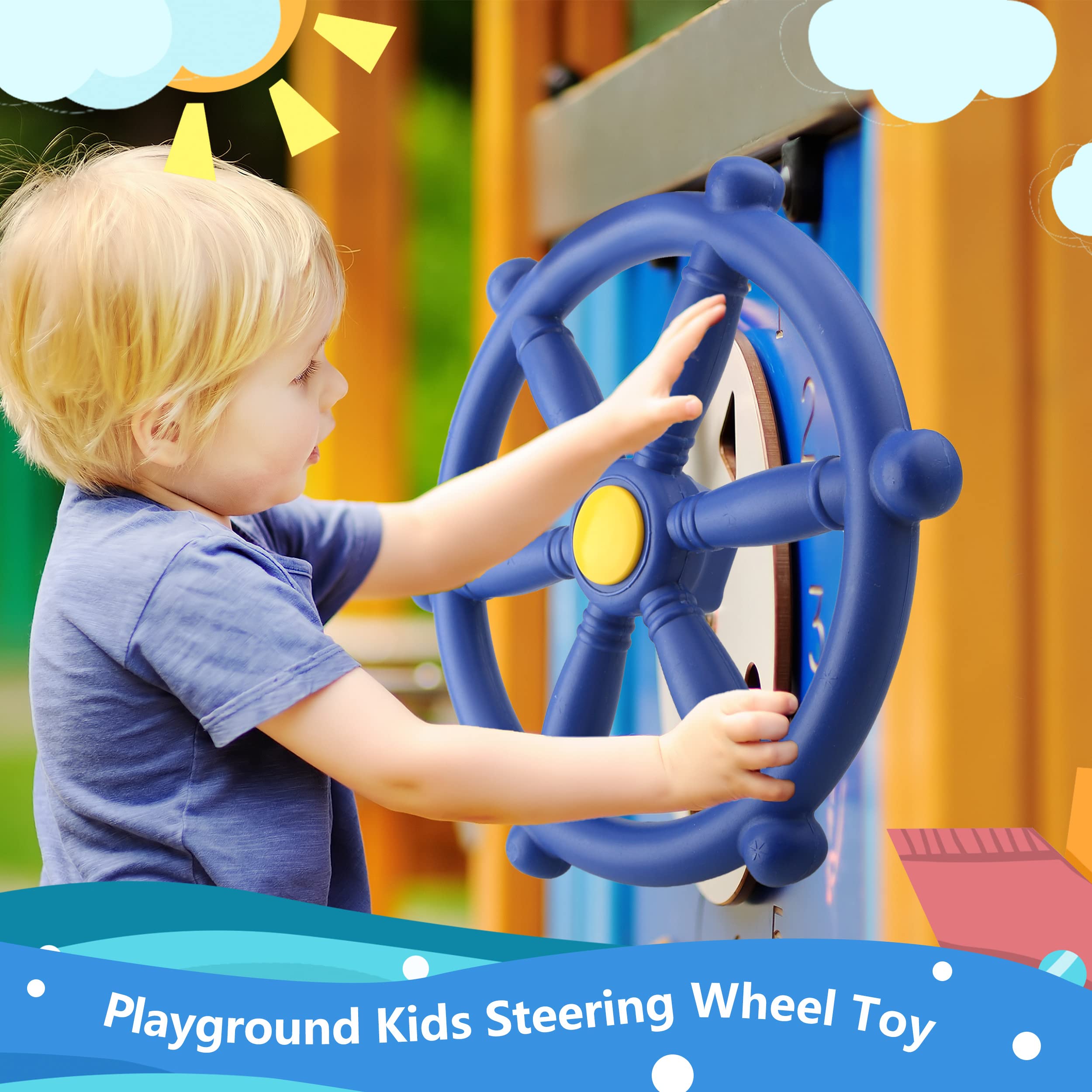 Pirate Ship Wheel Playground Steering Wheel, Swingset Steering
