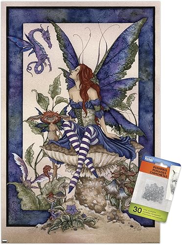 Trends International Amy Brown - Póster de pared de la parte inferior del jardín, 14.72 x 22.37 pulgadas, paquete de póster premium y alfiler