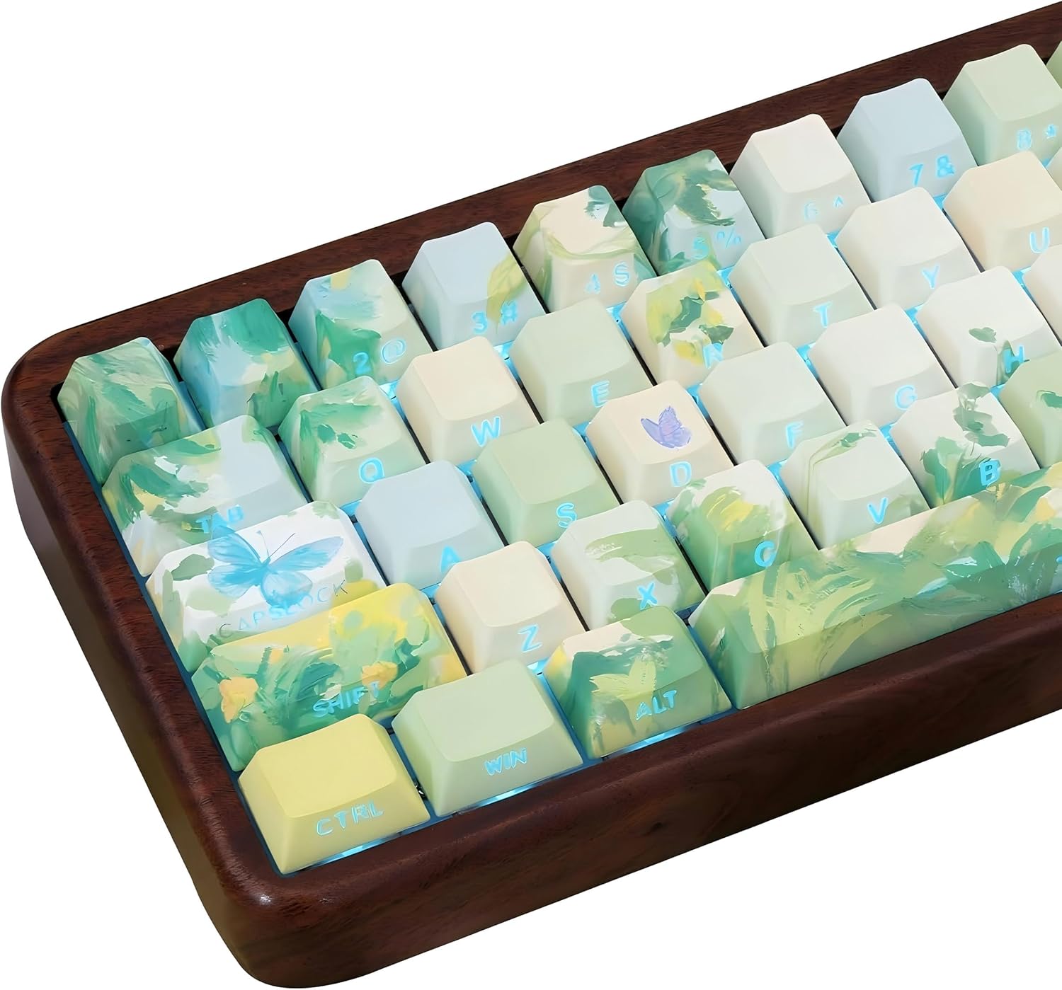 TIMSEKER Shine Through PBT Keycaps, Cherry Profile (61-108)0