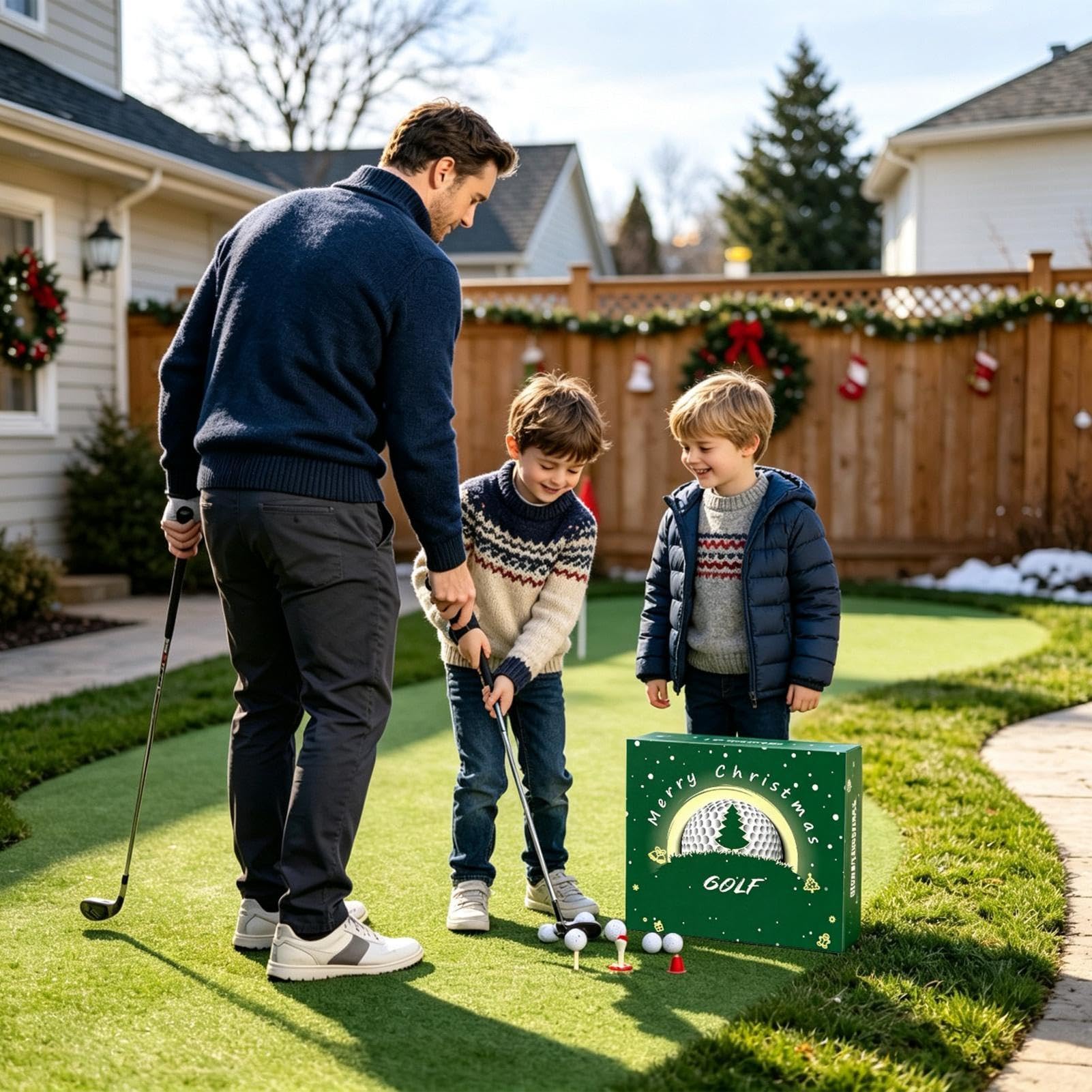 Golf Advent 2026 Calendrier de Noël Réutilisable 24 Jours