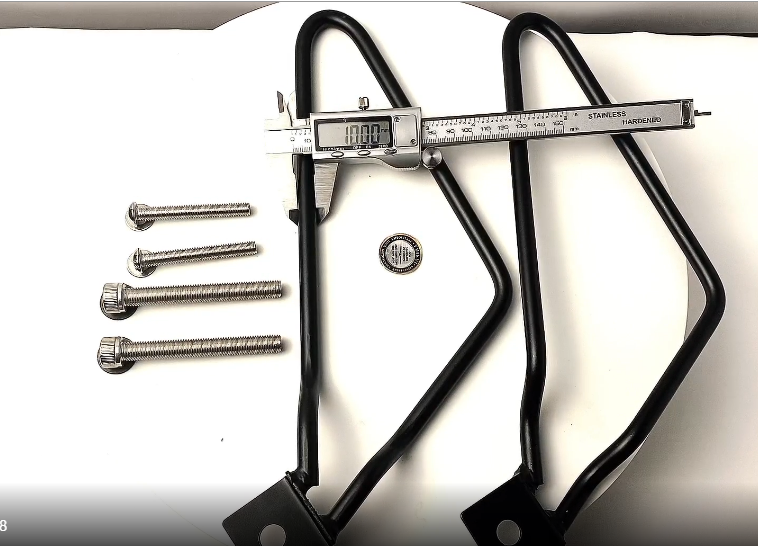 Soporte para alforjas de motocicleta, barra de soporte para equipaje, compatible con Harley-Davidson Dyna, Low Rider, Wide Glide, Super Glide y Street Bob miniatura 7