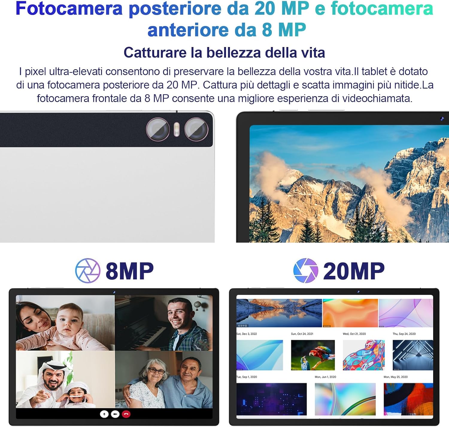 SEBBE Android 13 Tablet 11 Pollici Tablets,16GB RAM 256GB ROM (TF 1TB), 2K Schermi/8+20MP/2000 * 1200 Pixels/10000 mAh/Bluetooth5.0, Octa-Core 2.0GHz 5GWiFi Tablet con Custodia Protettiva - Argento SEBBE Android 13 Tablet 11 Pollici Tablets,16GB RAM 256GB ROM (TF 1TB), 2K Schermi/8+20MP/2000 * 1200 Pixels/10000 mAh/Bluetooth5.0, Octa-Core 2.0GHz 5GWiFi Tablet con Custodia Protettiva - Argento